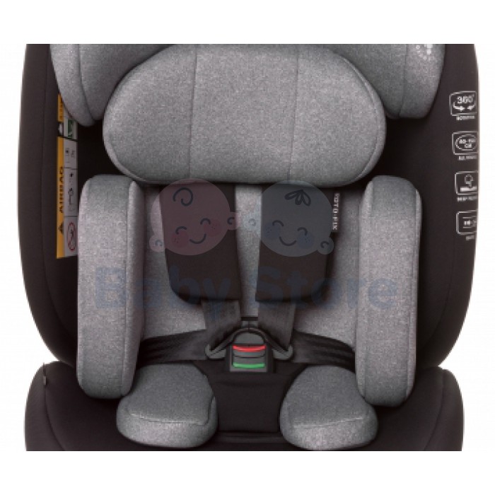 4BABY Automobilinė kėdutė ROTO-FIX (0-36kg) Black