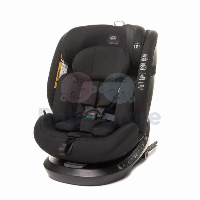 4BABY Automobilinė kėdutė ROTO-FIX (0-36kg) Black