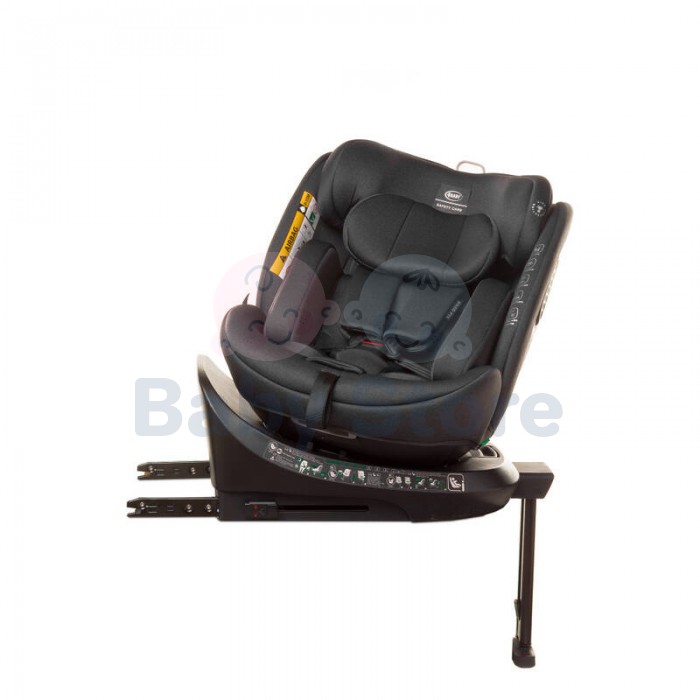 4BABY Automobilinė kėdutė ENZO-FIX (0-36kg) DARK GREY