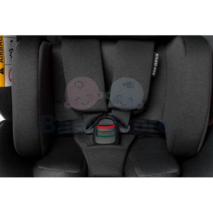 4BABY Automobilinė kėdutė ENZO-FIX (0-36kg) DARK GREY
