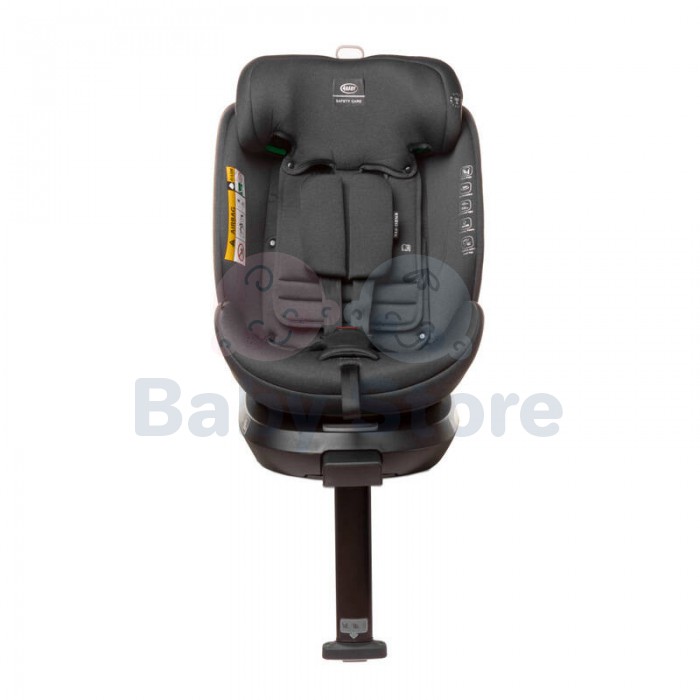 4BABY Automobilinė kėdutė ENZO-FIX (0-36kg) DARK GREY