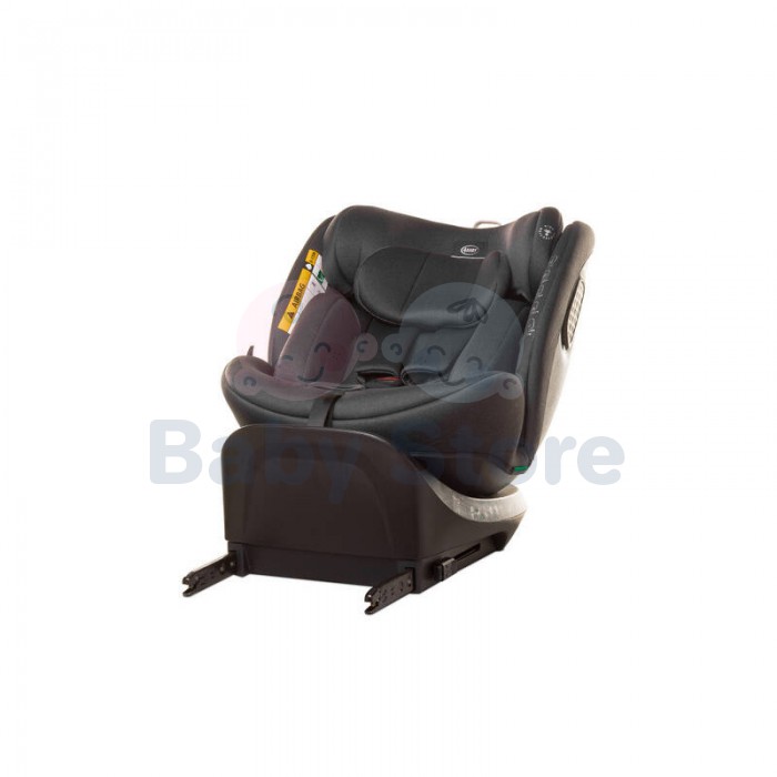 4BABY Automobilinė kėdutė ENZO-FIX (0-36kg) DARK GREY