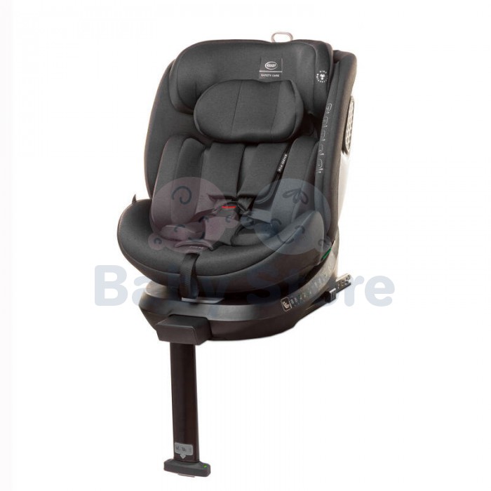 4BABY Automobilinė kėdutė ENZO-FIX (0-36kg) DARK GREY
