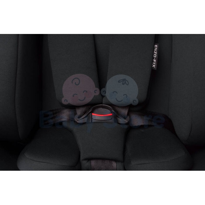 4Baby ENZO FIX 40–150 cm Black automobilinė kėdutė su ISOFIX ir i-Size saugos standartu