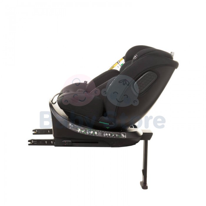 4Baby ENZO FIX 40–150 cm Black automobilinė kėdutė su ISOFIX ir i-Size saugos standartu