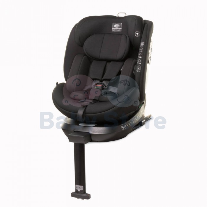 4Baby ENZO FIX 40–150 cm Black automobilinė kėdutė su ISOFIX ir i-Size saugos standartu