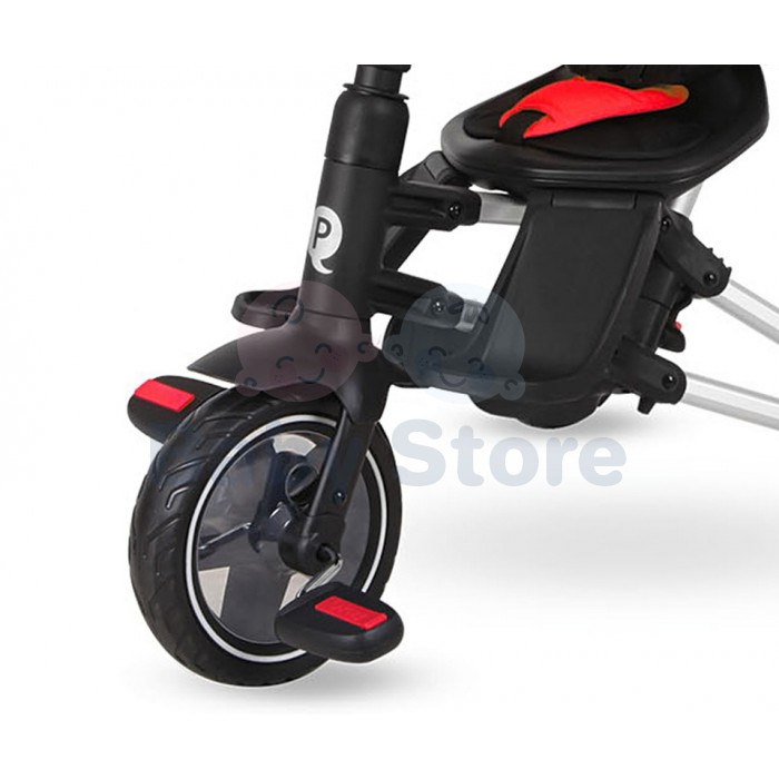 Qplay NOVA sulankstomas triratukas su rankena Red vaikams