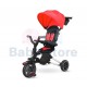 Qplay NOVA sulankstomas triratukas su rankena Red vaikams