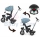 Milly Mally MOVI 5in1 Grey triratukas su rankena ir apsauga vaikams