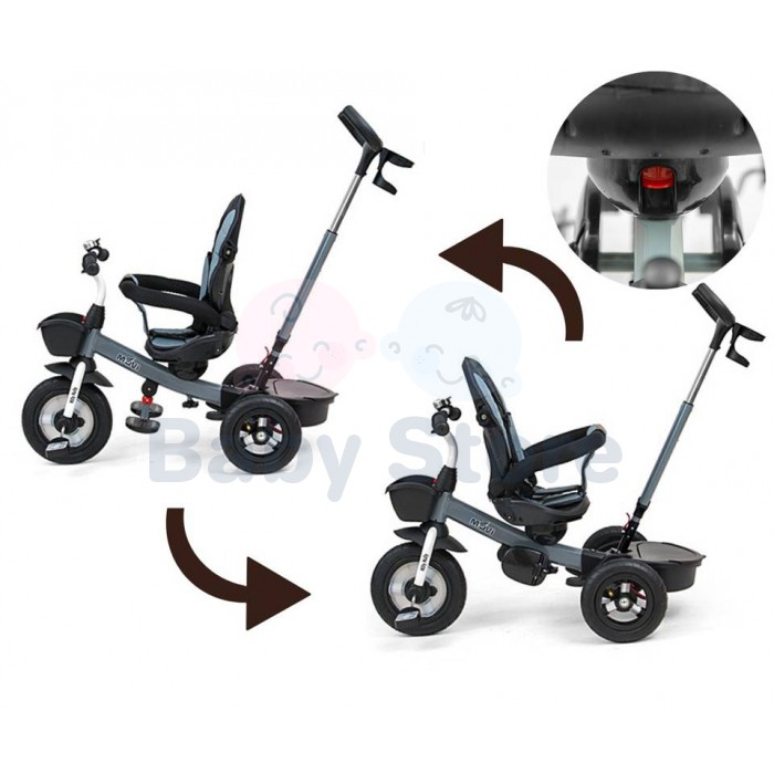 Milly Mally MOVI 5in1 Blue triratukas su rankena ir apsauga vaikams