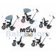 Milly Mally MOVI 5in1 Blue triratukas su rankena ir apsauga vaikams