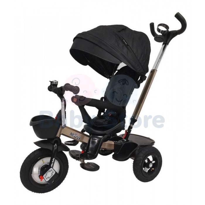 Milly Mally MOVI 5in1 triratukas su rankena Black Gold vaikams