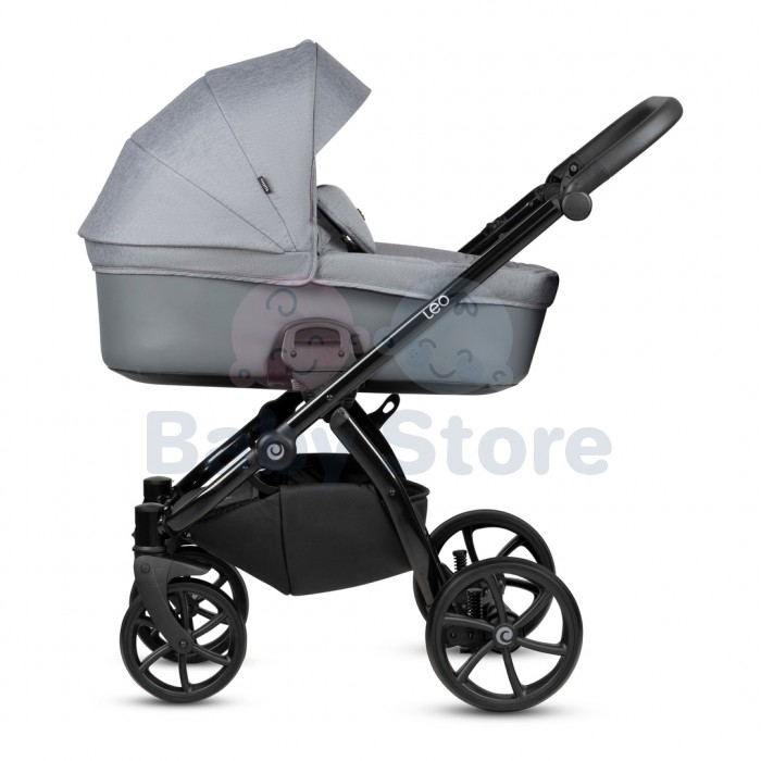 tutis leo 2in1 universalus vezimelis stone grey pilkos spalvos