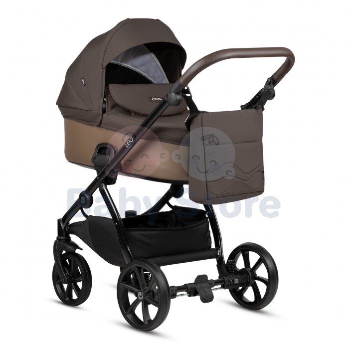 tutis leo plus 3in1 universalus vezimelis brown rudos spalvos stilingas modelis