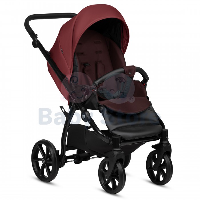 tutis leo plus 3in1 universalus vezimelis burgundy tamsiai raudonos spalvos stilingas modelis