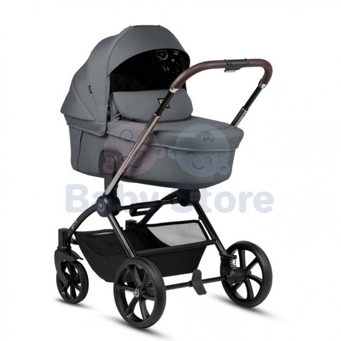 tutis gio 2in1 universalus vezimelis 2025 grigio pilkos spalvos