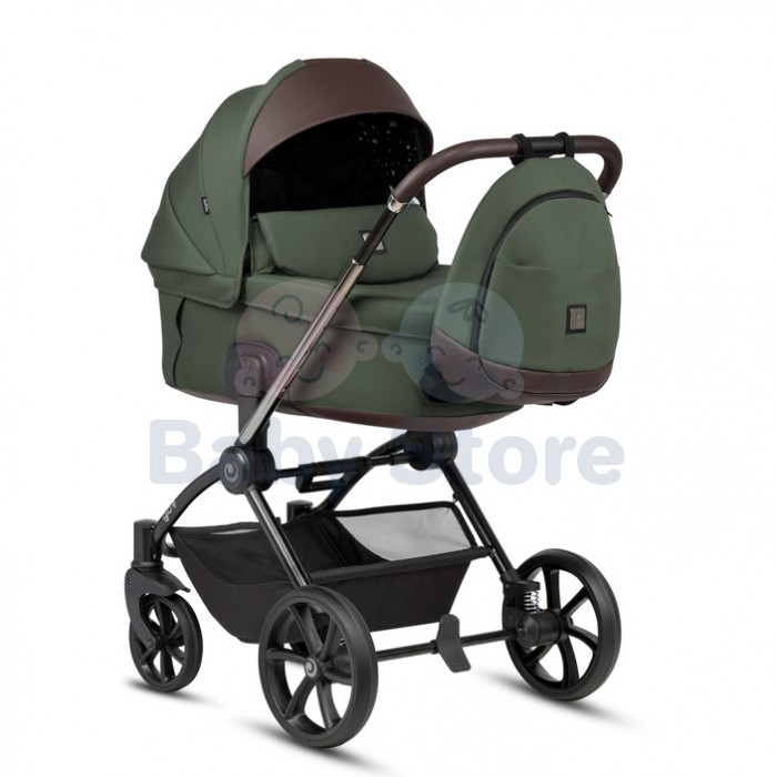 tutis gio 2in1 universalus vezimelis 2025 150 meadow zalsvai smelio spalvos