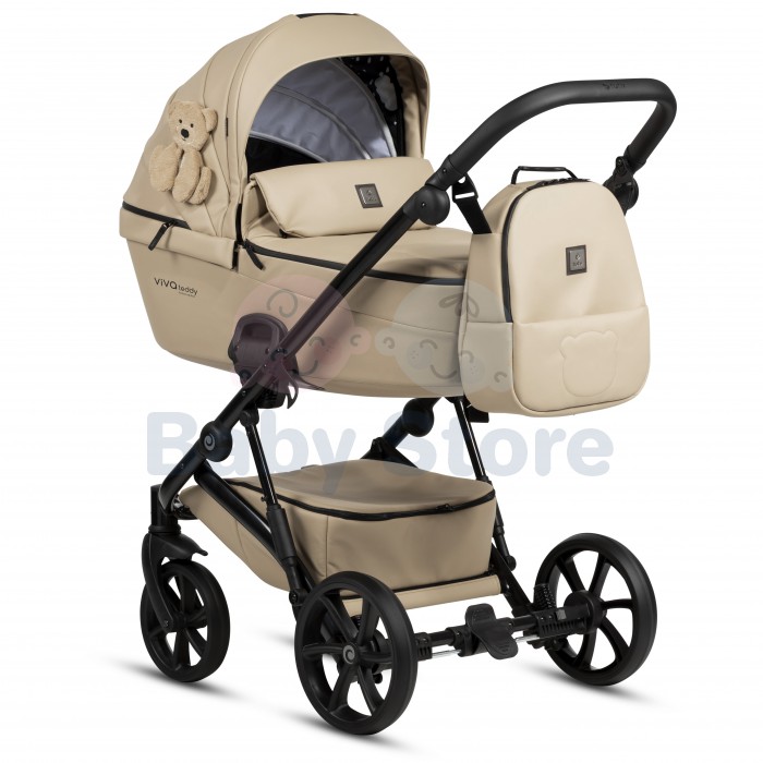 tutis viva6 teddy limited 3in1 universalus vezimelis creamy 111 kremines svelnios spalvos premium modelis