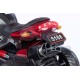 5188 Red elektrinis motociklas vaikams su atraminiais ratukais ir LED apšvietimu