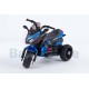 5188 Blue elektrinis motociklas vaikams su LED žibintais ir ratukais