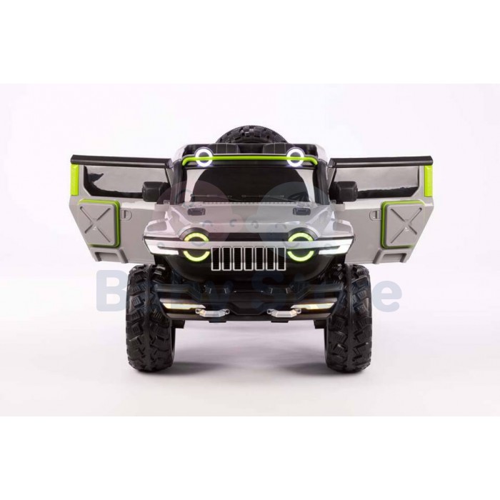 TM8888 4x4 Grey elektrinis automobilis vaikams su EVA guminiais ratais ir valdymo pultu