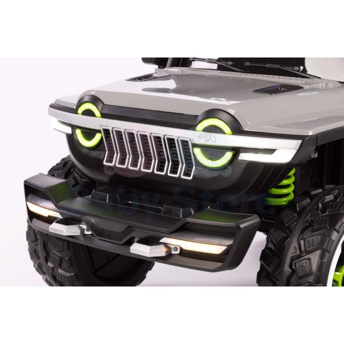 TM8888 4x4 Grey elektrinis automobilis vaikams su EVA guminiais ratais ir valdymo pultu