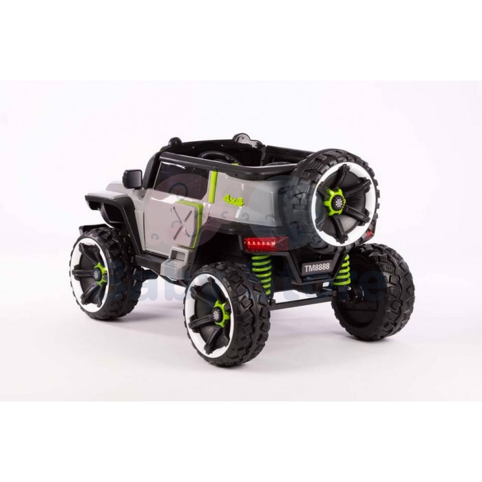 TM8888 4x4 Grey elektrinis automobilis vaikams su EVA guminiais ratais ir valdymo pultu