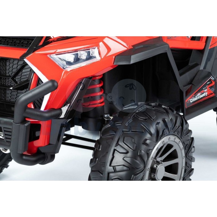 Monster RZR 4x4 elektrinis automobilis vaikams mėlynos spalvos su pultu