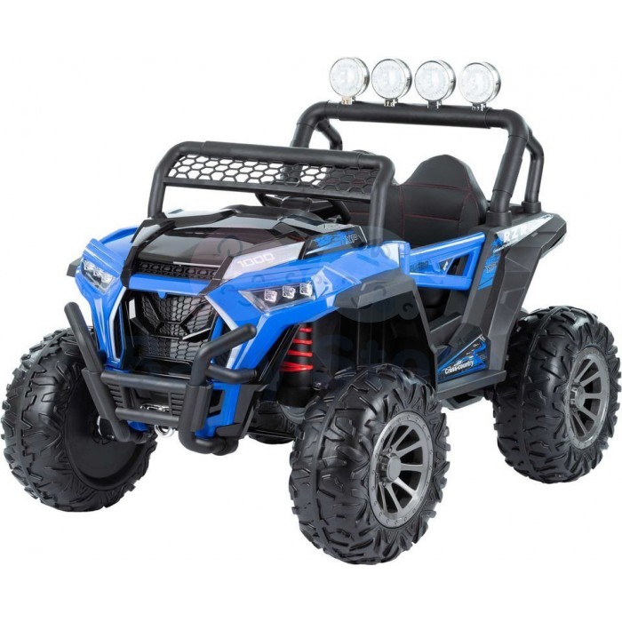 Monster RZR 4x4 elektrinis automobilis vaikams mėlynos spalvos su pultu