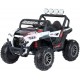 Monster RZR 4x4 White elektrinis automobilis vaikams su pultu ir LED žibintais
