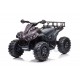 GTS 11990 Power Black elektrinis motociklas–keturratis vaikams su dideliais ratais