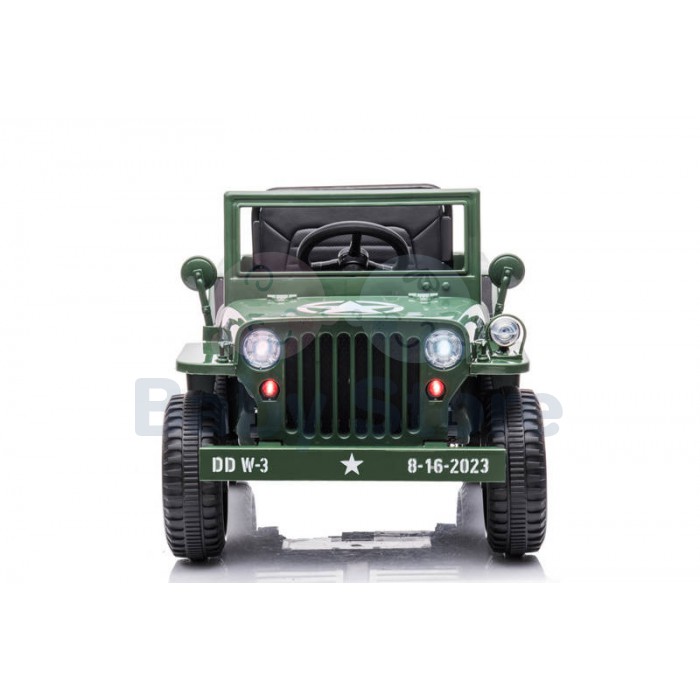 Jeep Army 4x4 elektrinis automobilis vaikams karinio dizaino visureigis