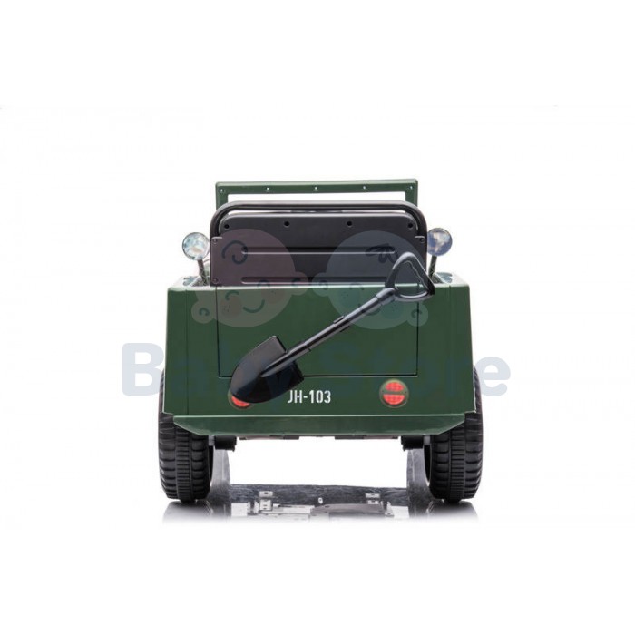 Jeep Army 4x4 elektrinis automobilis vaikams karinio dizaino visureigis