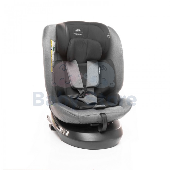 4Baby MATT FIX 0–36 kg Grey automobilinė kėdutė su ISOFIX, atramine koja ir 360 laipsnių pasukimu