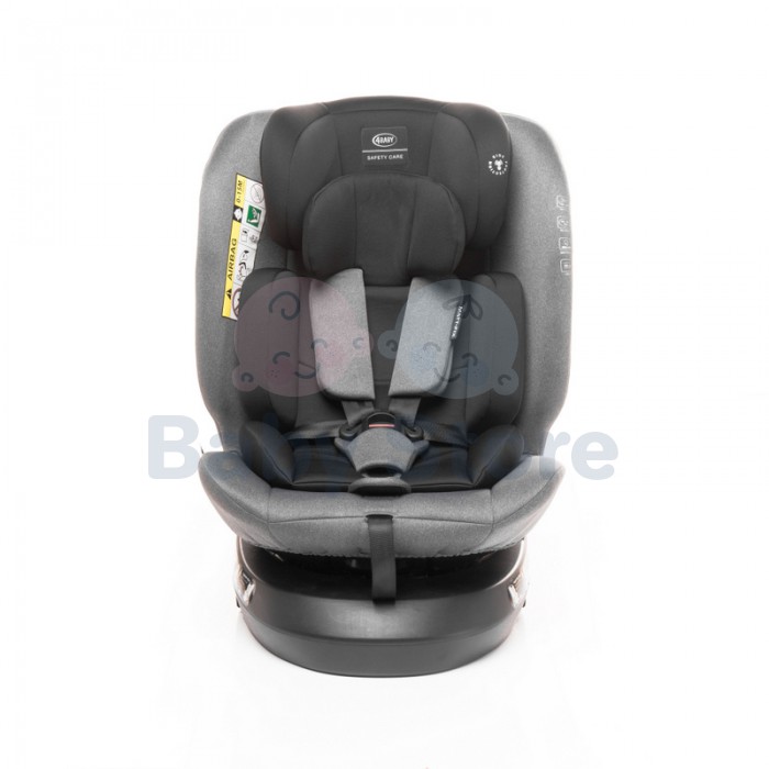 4Baby MATT FIX 0–36 kg Grey automobilinė kėdutė su ISOFIX, atramine koja ir 360 laipsnių pasukimu
