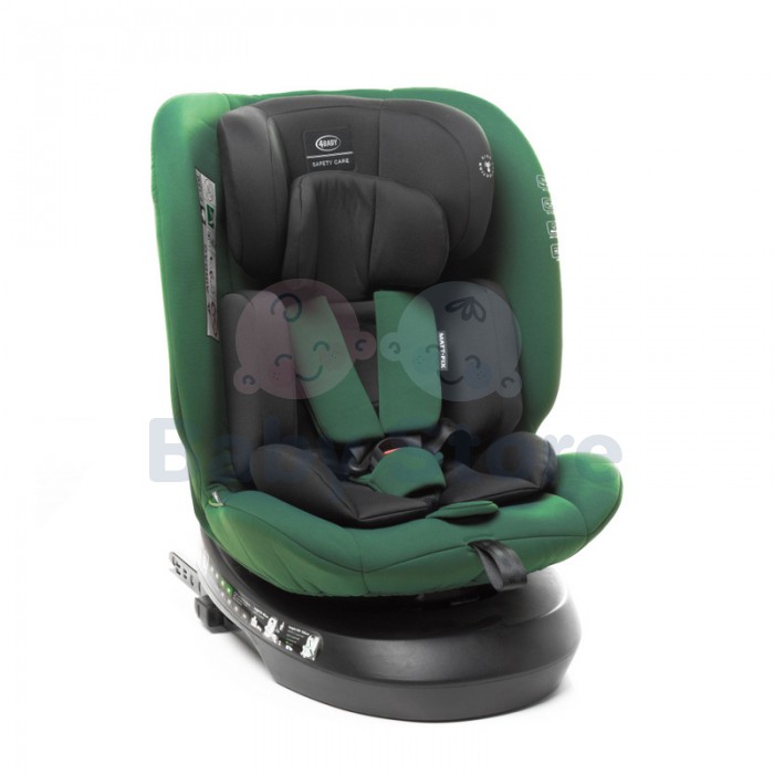 4Baby MATT FIX 0–36 kg Dark Green automobilinė kėdutė su ISOFIX ir 360 laipsnių pasukimu