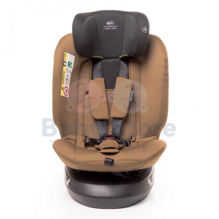 4Baby MATT FIX 0–36 kg Black automobilinė kėdutė su ISOFIX, atramine koja ir 360 laipsnių pasukimu