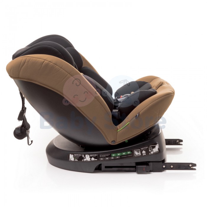 4Baby MATT FIX 0–36 kg Black automobilinė kėdutė su ISOFIX, atramine koja ir 360 laipsnių pasukimu