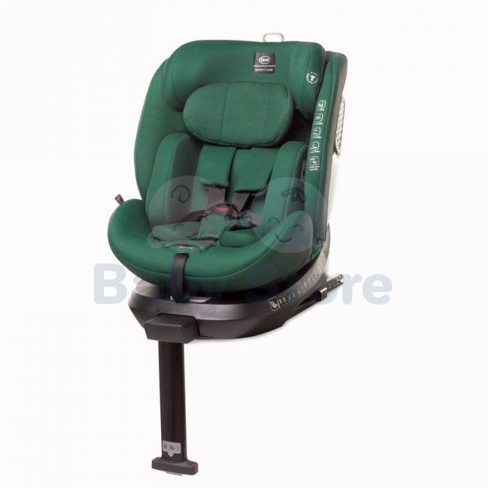 4Baby ENZO FIX 40–150 cm Green automobilinė kėdutė su ISOFIX ir i-Size saugos standartu