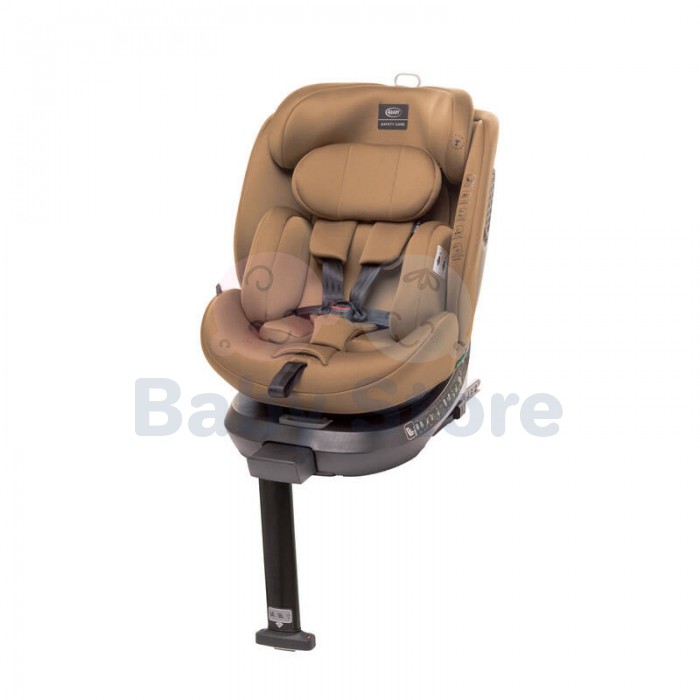 4Baby ENZO FIX 40–150 cm Beige automobilinė kėdutė su ISOFIX ir i-Size saugos standartu