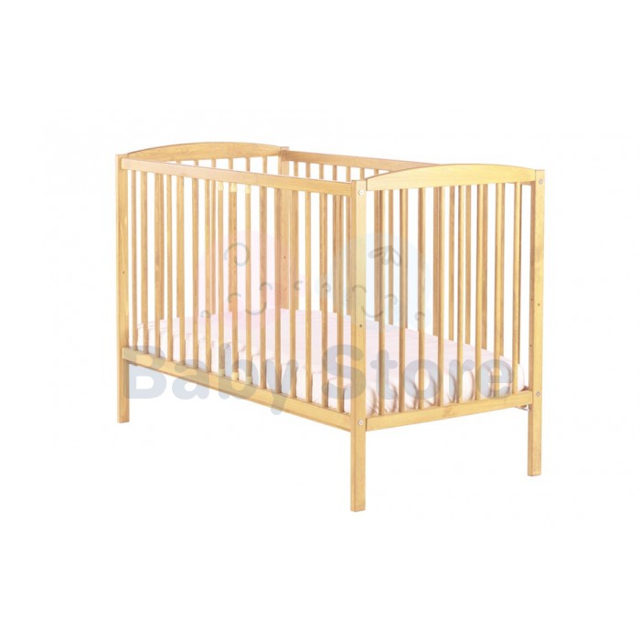 DREWEX Bianco Delux 2in1 Pine medinė kūdikio lovytė 120x60 cm