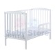 DREWEX Bianco Delux 2in1 White balta medinė kūdikio lovytė 120x60 cm