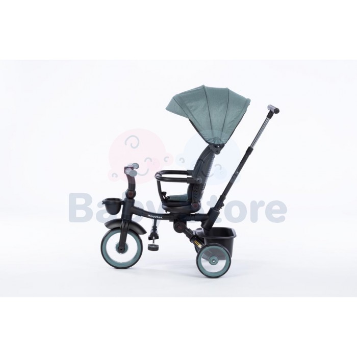 Moovkee LIAM EVA sulankstomas triratukas vaikams Peach Pink