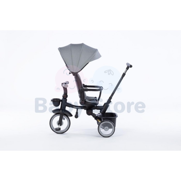 Moovkee LIAM EVA sulankstomas triratukas vaikams Cool Grey