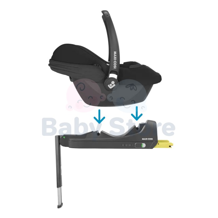 MAXI-COSI CabrioFix i-Size Essential Black automobilinė kėdutė su Isofix baze