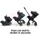 DOONA I i-Size Nitro Black automobilinė kėdutė–vežimėlis