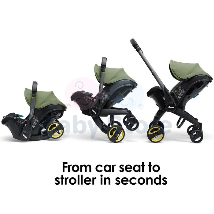 DOONA I i-Size Desert Green automobilinė kėdutė–vežimėlis