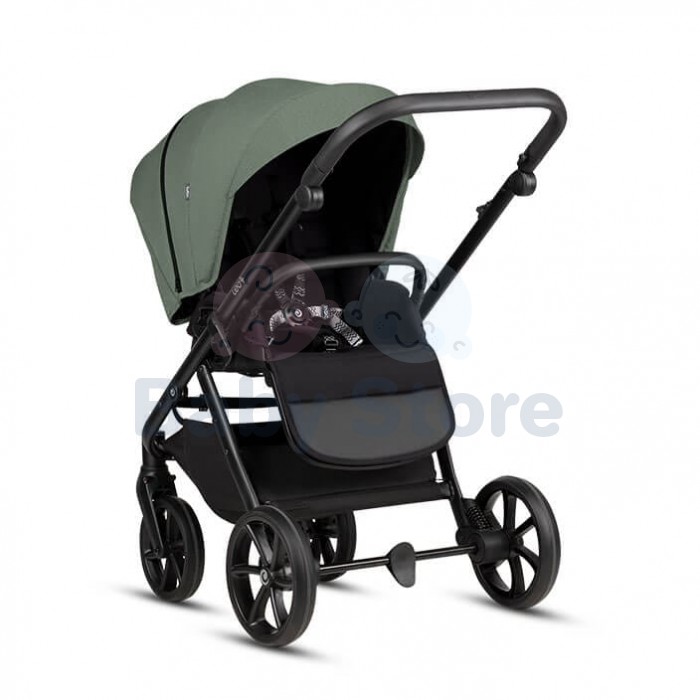 TUTIS Leo 3+ 2in1 Sage (Sage Green) vežimėlis – THERMOCOT™ mikroklimatas, ALL-ROAD™ ratai, EDUSKY™ stogelis