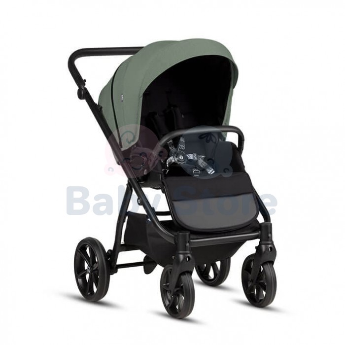 TUTIS Leo 3+ 2in1 Sage (Sage Green) vežimėlis – THERMOCOT™ mikroklimatas, ALL-ROAD™ ratai, EDUSKY™ stogelis