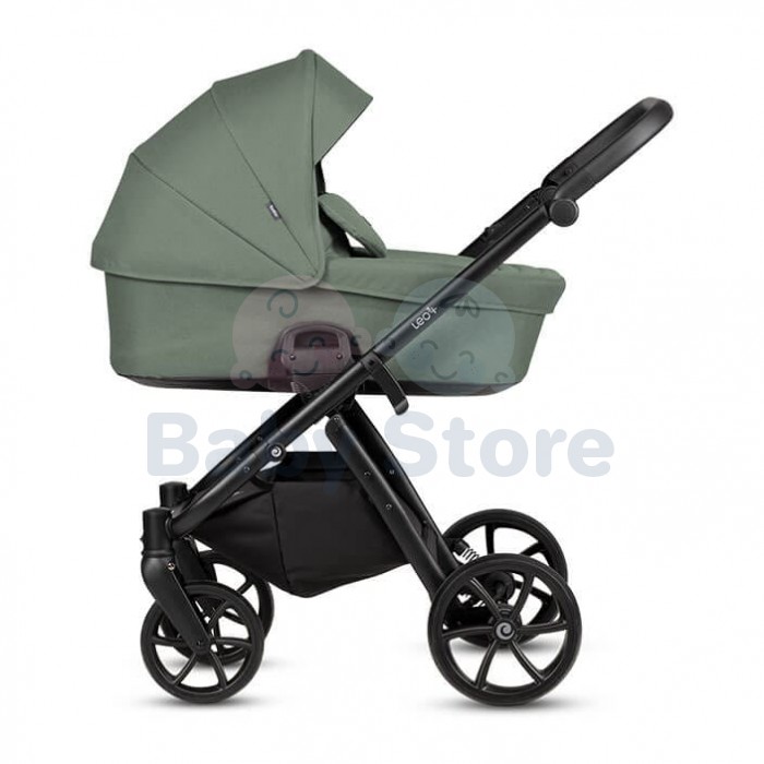 TUTIS Leo 3+ 2in1 Sage (Sage Green) vežimėlis – THERMOCOT™ mikroklimatas, ALL-ROAD™ ratai, EDUSKY™ stogelis